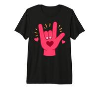 Sign Language Love Gesture ASL Interpreter Premium T-Shirt