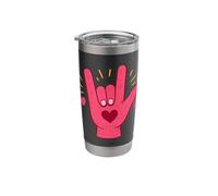 Sign Language Love Gesture ASL Interpreter Stainless Steel Insulated Tumbler