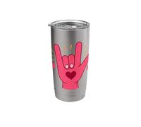 Sign Language Love Gesture ASL Interpreter Stainless Steel Insulated Tumbler