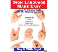 Sign Language Series Lessons 17-20: Colors, Sports & Family [DVD] [NTSC]