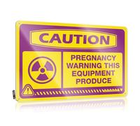 Sign Metal Beware Rust-proof & Rock And Roll Decor Vintage Tin - Caution Pregnancy Warning This Equipment Produce For Decor For Living Room | Western Horseshoe Wall Hanging Decor