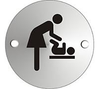 Sign Mother and Baby Adhesive Aluminium