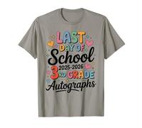 Sign My 3rd Grade Last Day 2026 Signature Autograph Art T-Shirt