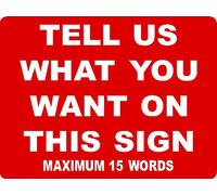 Sign No Parking Safety Security Warning Notice Bespoke 40cmx30cm extra thick 5mm