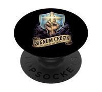 Sign of the Cross Latin Mass Catholic PopSockets Adhesive PopGrip