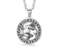Sign Pendant s for Women Men Stainless Steels Leo Constellation Horoscope Medallion Retro Celestial Astrology Jewelry