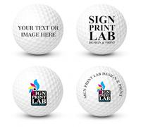 Sign Print Lab Personalised Golf Balls with Custom Photo, Text & Logo Picture - Unique Golf Gifts for Men, Dad, Birthday, Father's Day, Golf Lover | 6 Quantity