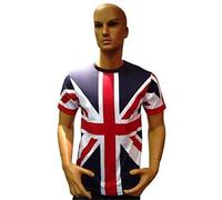 Sign Print Lab Tour Collection Union Jack Flag T-Shirts London Great Britain Kids (12-13yr T Shirt)