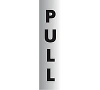 Sign Pull Wall Mounted PVC (Polyvinyl Chloride) 4.5 x 19 cm