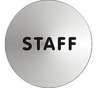 Sign Staff Adhesive Stainless Steel