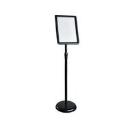 sign stand, Adjustable Poster Sign Stand Heavy Duty Snap Open Metal Base Floor Standing Sign Stand Vertical and Horizontal View Sign Display 9.6 * 13.5inch black(Black,9.6 * 13.5inch)