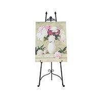 Sign Stand, Display Easel 120/150cm Tall, Portable & Adjustable Tripod Easels Stand, for Canvas Paintings, Signs, Posters, Event Signs, Easy Folding Metal Easels, Black/Gold(Black,120cm)