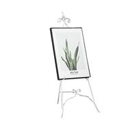 Sign Stand, Easel for Painting, Gold/Black/White Folding Easel A-Frame Floor Easel 120/150cm Tall Display Easel Stand for Wedding Sign & Posters(White,150cm)