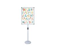 sign stand, Snap open frame,360° Rotation,Outdoor Indoor Standing Display Sign Holders for commerical, directional use 17.72 * 24.57inch white(White,17.72 * 24.57inch)