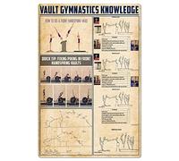Sign Vault Nastics Knowledge Nasts Tricks Infographics Signs Novelty Iron Decoration For Room Kitchen Yard Garage M