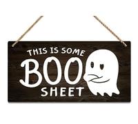 Sign Wall Art Definition Wood Plaque This Is Some Boo Sheet A Funny Halloween Pun With Cute Ghosts Design Hanging Gift Decor For Home Coffee House Bar Retro Metal Tin Sign 8X12 Inches