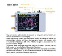 Signal Analyzer, Vector Network Analyzer 50KHz-900MHz Digital Display Touching Screen Shortwave MF HF VHF UHF Antenna Analyzer Standing Waves(Type 1)