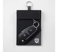 Signal Blocker Pouch for Keyless Entry Car Fob - Faraday Cage Case Bag - 100% RFID Protection - KUK98 (Black-Grey)