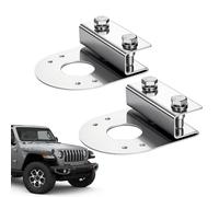Signal Bracket Holder - Stainless Steel Downward Mount Rack, Two Piece Indicator Clamp, No Drill Clamp System | Watermelon Light Bracket Truck SUV Pickup Automotive Marine Boat Highway Parking Road