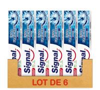 SIGNAL - Extra Fresh and Intense Toothpaste - 12 Hours of Fresh Breath - Extra Long Lasting - 96% Ingredients of Natural Origin (6 x 75ml)