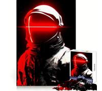 Signal from Nowhere - Astronaut with Red Visor 1000 Pieces Jigsaws Adults Puzzles Gifts Brain Workout Toy Relaxed Mind Art Assembly Memorable Gift 38x52cm
