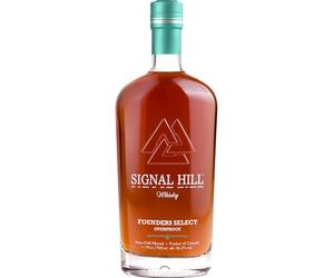 Signal Hill Founders Select Overproof Canadian Whisky, 70cl, 56.3% ABV, Non-Chill-Filtered Premium Whisky, crafted from the finest Canadian Corn and Barley