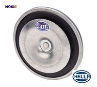 HELLA Signal Horn - HEAVY DUTY HORN B36 - 24V - 105dB(A) - Frequency Range: 335Hz - Low Tone - Electric - Housing Colour: grey/black - Flat Plug-in Connector - Quantity: 1 - 3BA 002 768-382