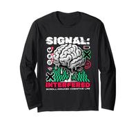 Signal Interfered Cognitive Lag Digital Detox Brain Long Sleeve T-Shirt