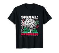 Signal Interfered Cognitive Lag Digital Detox Brain T-Shirt