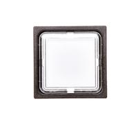 Signal lamp 25x25mm white 24V AC/DC RMQ titanium 089151