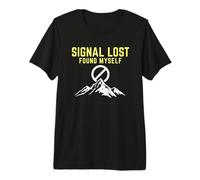 Signal Lost I Found Myself - Beautiful Hiking Nature Premium T-Shirt