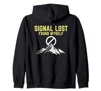 Signal Lost I Found Myself - Beautiful Hiking Nature Zip Hoodie