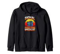 Signal Processing Specialist Retro Engineering Signal Zip Hoodie