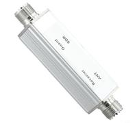 Signal Protector for Receiver 1000W High Power RF Shield for Preamplifier - Heavy Duty Aluminum Alloy Dust Shield Female Connector Audio Gear Silver 25x25x112mm