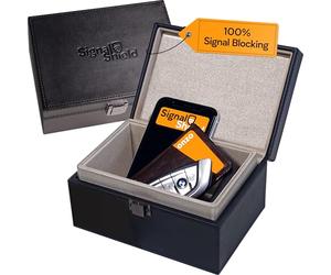 Signal Shield High Quality Faraday Box for Car Keys, RFID Blocking Box, Anti-Theft Keyless Fob Protector, Approved Large Car Key Safe