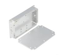 Signal shielding RF aluminum box with KFD46 connector support, featuring die cast construction and professional RF design for noise reduction