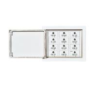 Signal Shielding Steel Cell Phone Storage Locker with Lock & Key Freestanding Design for Classroom & Office 6/10/12 Compartments (54x24x40cm)
