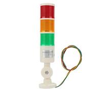 Signal Tower Stack Lights, 24V DC 3 Layer Red/Orange/Green LED Warning Lights with Rotatable Base