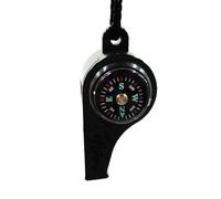 Signal Whistle - Camping | Survival Whistle - 1 Piece Multipurpose Tool with Thermometer for Hiking Outdoor Training Rescue Army Green Black Portable Durable