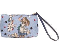 Signare Alice in Wonderland Tapestry Wristlet Bag, Playing Cards Design, Blue (Alice in Wonderland Nothing but Cards, WRIS-AIW-CARD)