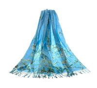 Signare Art Pashmina, wrap and shawl with Almond Blossom