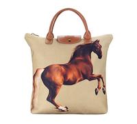 Signare Canvas Foldable Tote Bag Reusable Shopping Bag Grocery Bag with Famous Art Design (Stubbs - Whistlejacket)