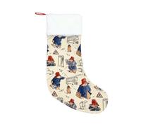Signare Christmas Stocking - Vintage Tapestry for Fireplace Woven Fabric, Original 19th Century Designs to Delight Children & Adults (Paddington Bear)