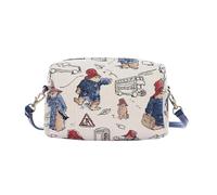 Signare Classic Paddington Bear Premium Woven Tapestry Hip Crossbody Handbag Cross Body Bag Purse - One Size approx. 21cm (W) x 15cm (H) x 7cm (D)
