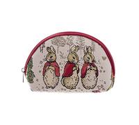 Signare Compact Makeup Bag, Toiletry Bag, Zip, Flopsy, Mopsy & Cotton-Tail | 100% Tapestry Polyester Cosmetic Bag, Zip Closure, 21 x 14 x 7 cm, Lightweight 150 g, Ideal for Makeup, Toiletries & Travel
