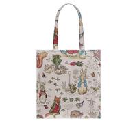 Signare Flat Tote Bag Woven Tapestry Design (FLAT-) (Peter Rabbit)