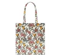 Signare Flat Tote Bag Woven Tapestry Design (FLAT-) (Pomegranate and Lemon)