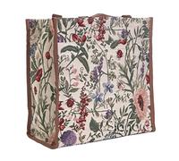 Signare Floral Shopping Tote Bag with Garden Flower Pattern, Morning Garden, L