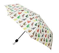 Signare Folding Lightweight Windproof Umbrella for Women Sun Parasol Designs (Cheeky Cat, UM-SHFO-CHEKY)