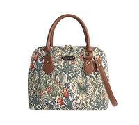 Signare Golden Lily Handbag - J.H. Dearle Inspired Floral Design - Elegant Tapestry Tote - Timeless William Morris Textile Art - Stylish & Spacious Shoulder Bag for Women (Golden Lily, CONV-GLILY)
